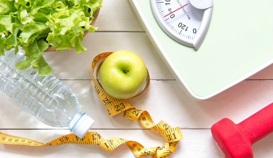 Weight loss with a protein diet.